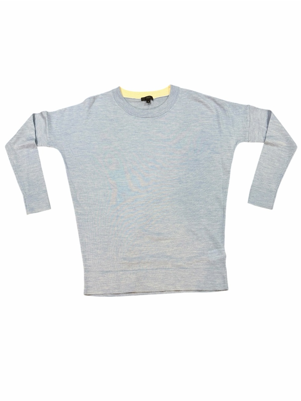 J.Crew‎ 100% Merino Wool Sweater Light Blue Crew Neck Lightweight XS